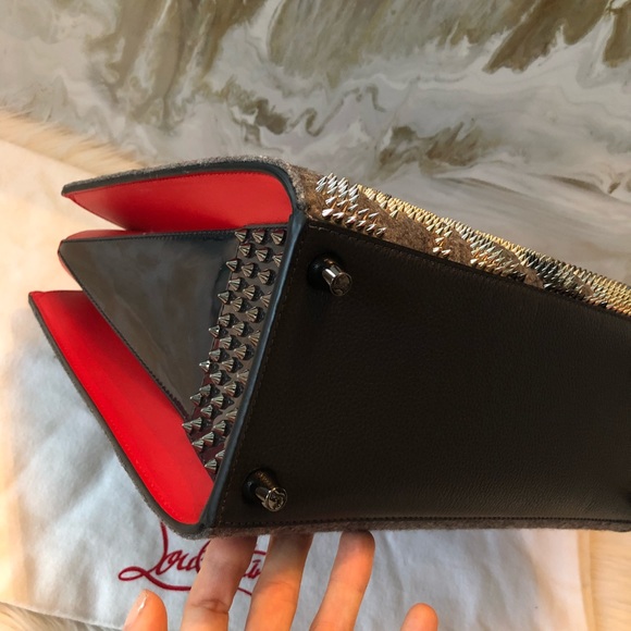 Christian Louboutin Gray Camouflage Spike Paloma - Picture 5 of 8